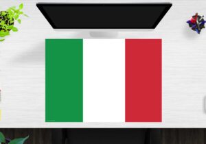 Schreibtischunterlage Flagge Italien aus Vinyl