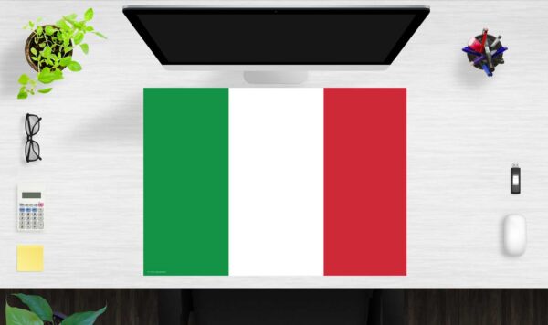 Schreibtischunterlage Flagge Italien aus Vinyl