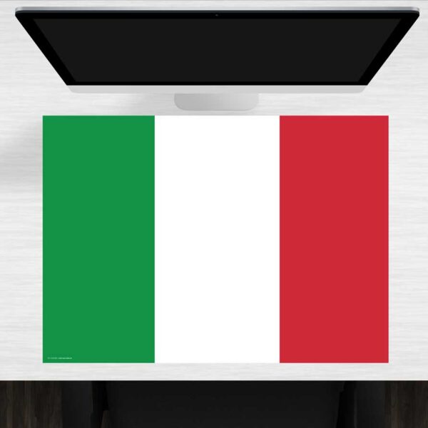 Schreibtischunterlage Flagge Italien aus Vinyl