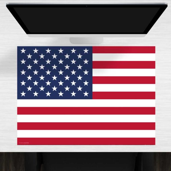 Schreibtischunterlage Flagge USA aus Vinyl