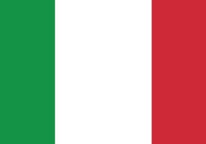 Schreibtischunterlage Flagge Italien aus Vinyl