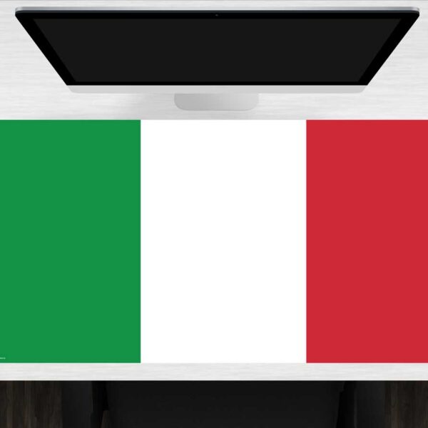 Schreibtischunterlage Flagge Italien aus Vinyl