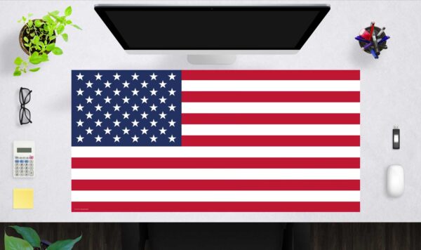 Schreibtischunterlage Flagge USA aus Vinyl