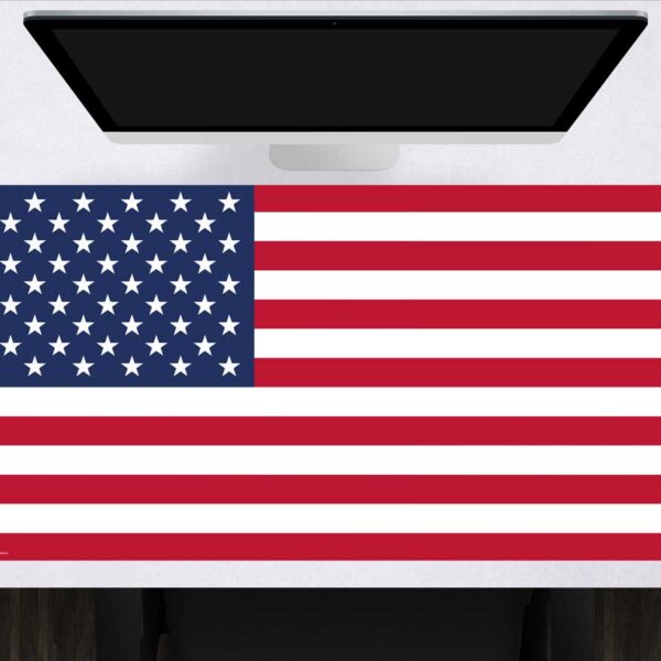 Schreibtischunterlage Flagge USA aus Vinyl