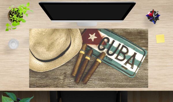 Schreibtischunterlage Kubanische Zigarillos aus Vinyl