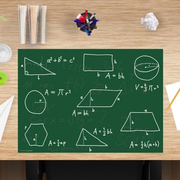 Schreibtischunterlage Mathematik mit Lerneffekt aus Vinyl