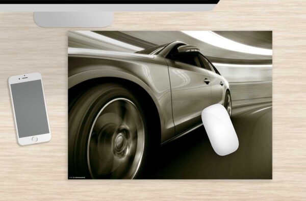 Mousepad groß Auto im Tunnel aus Vinyl
