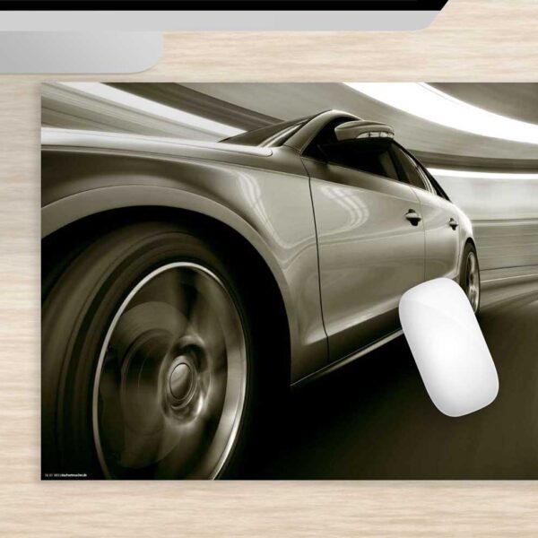 Mousepad groß Auto im Tunnel aus Vinyl