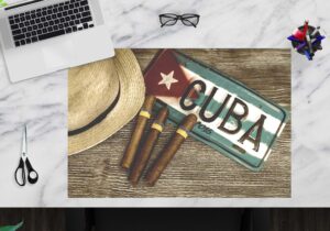 Schreibtischunterlage - Kubanische Zigarillos - aus Vinyl
