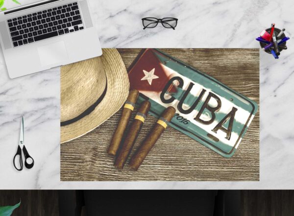 Schreibtischunterlage - Kubanische Zigarillos - aus Vinyl