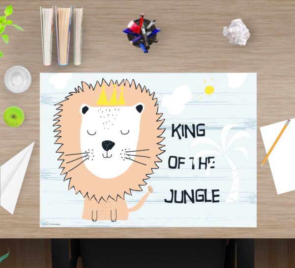 Schreibtischunterlage - King of the Jungle - aus Vinyl
