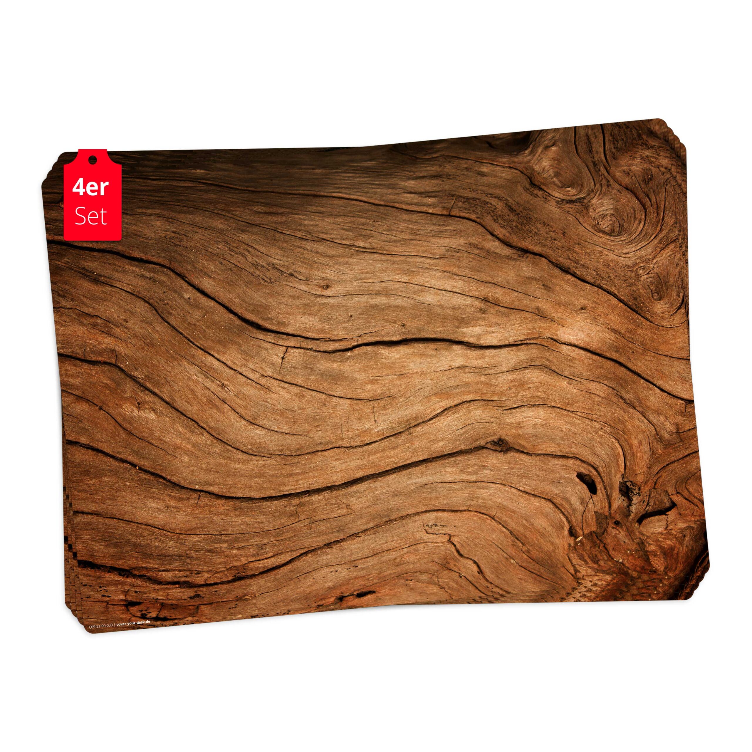 APARTINA 100 Tischsets Landhaus Rot - Papier-Sets 30x40cm Für Partys & Feste