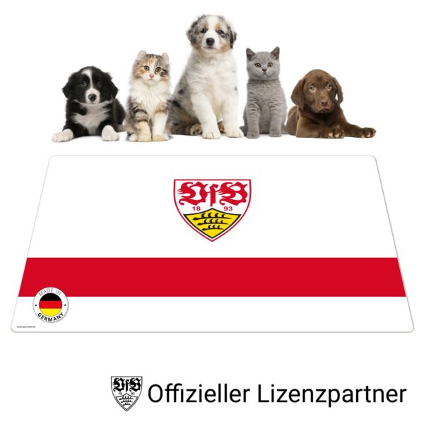 VfB Stuttgart - Brustring mit Wappen - Napfunterlage weiß