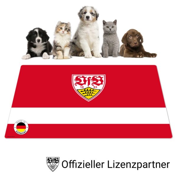 VfB Stuttgart - Brustring mit Wappen - Napfunterlage rot