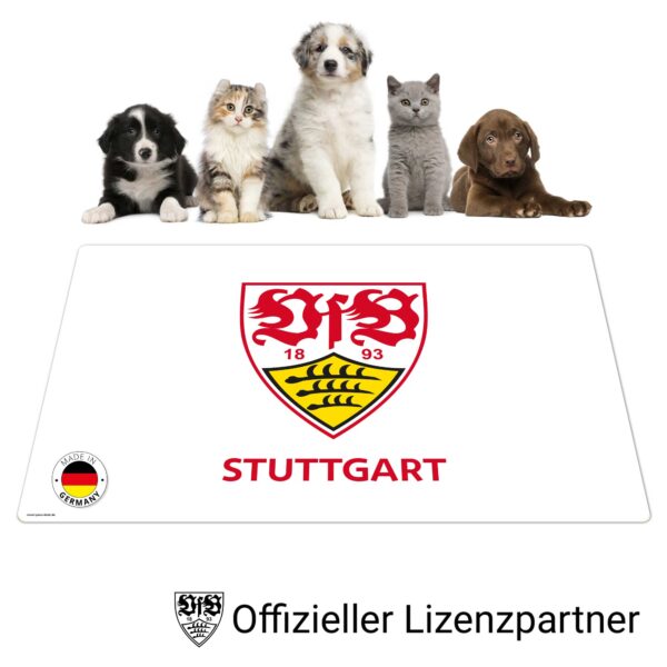 VfB Stuttgart - Wappen - Napfunterlage Weiß