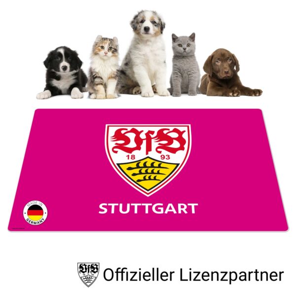 VfB Stuttgart - Wappen - Napfunterlage Pink