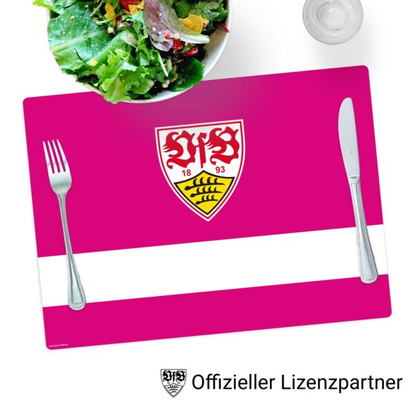 VfB Stuttgart - Brustring mit Logo Pink - Tischset