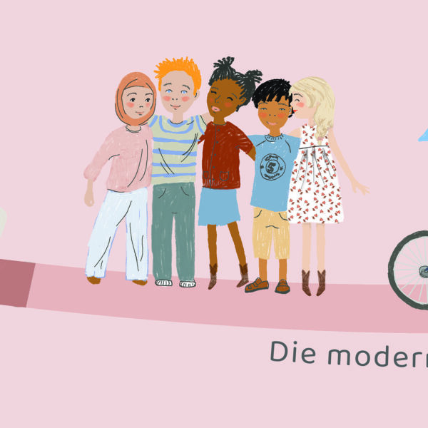 Human Era Rosa Schreibtischunterlage – Zeitstrahl der Menschheitsgeschichte im rosafarbenen Design – Bild 3