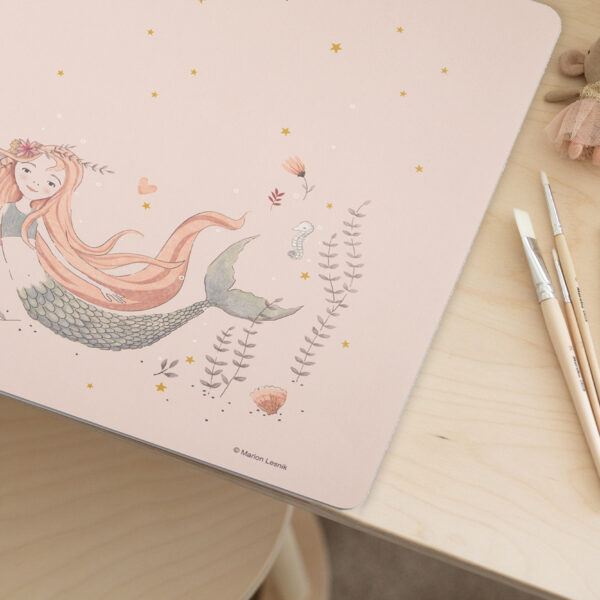 Mermaid Schreibtischunterlage – Meerjungfrau Design im magischen Unterwasserstil – Bild 4