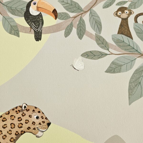 Dschungeltiere Grün Schreibtischunterlage – Safari und Dschungel Tiere Motiv für Kinder – Bild 4