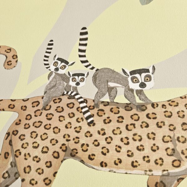 Dschungeltiere Grün Schreibtischunterlage – Safari und Dschungel Tiere Motiv für Kinder – Bild 3