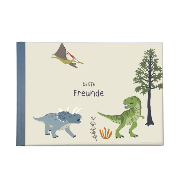 Freundebuch Kinder Dino – „Beste Freunde Dino“ – Freundschaftsbuch für Kindergarten & Grundschule