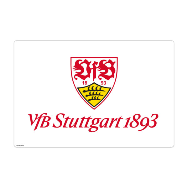 Schreibtischunterlage für Kinder und Erwachsene - VfB Stuttgart - 1893- 60 x 40 cm - aus abwischbarem Premium Vinyl - Made in Germany
