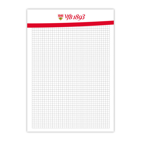 VfB Stuttgart 1893 Schreibblock DIN A4 | 50 Blatt