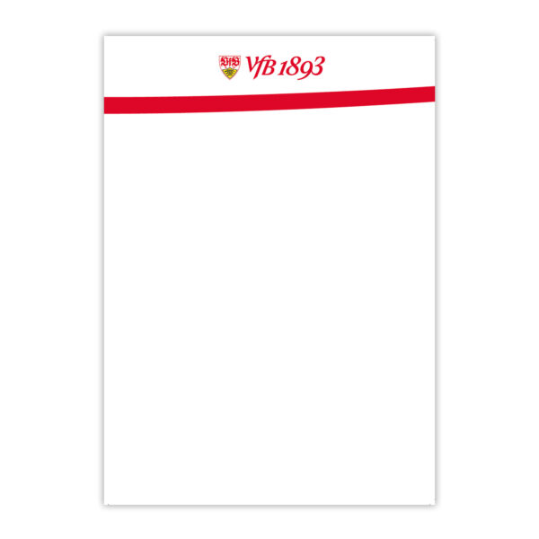 VfB Stuttgart 1893 Notizblock DIN A5 | 50 Blatt